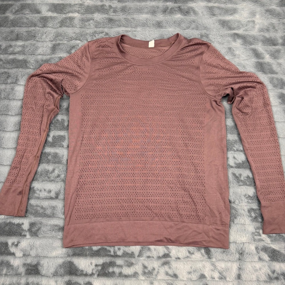 Lululemon Swiftly Tech Long Sleeve Crew Shirt Mauve Pink Size 6 13628